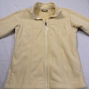 JACKET Patagonia SYNCHILLA Women MEDIUM  COAT  Full Zip Ribbed Pockets Mock Neck